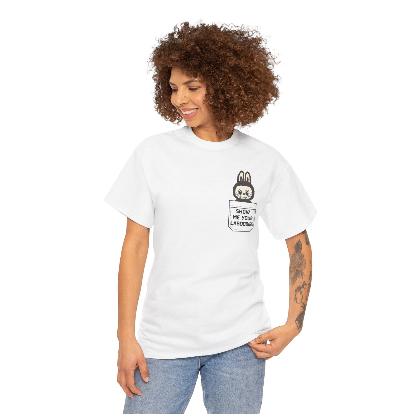 Playful Unisex Tee - Show Me Your Labooty, Funny Graphic Shirt, Casual Wear, Gift for Friends, Humor Apparel