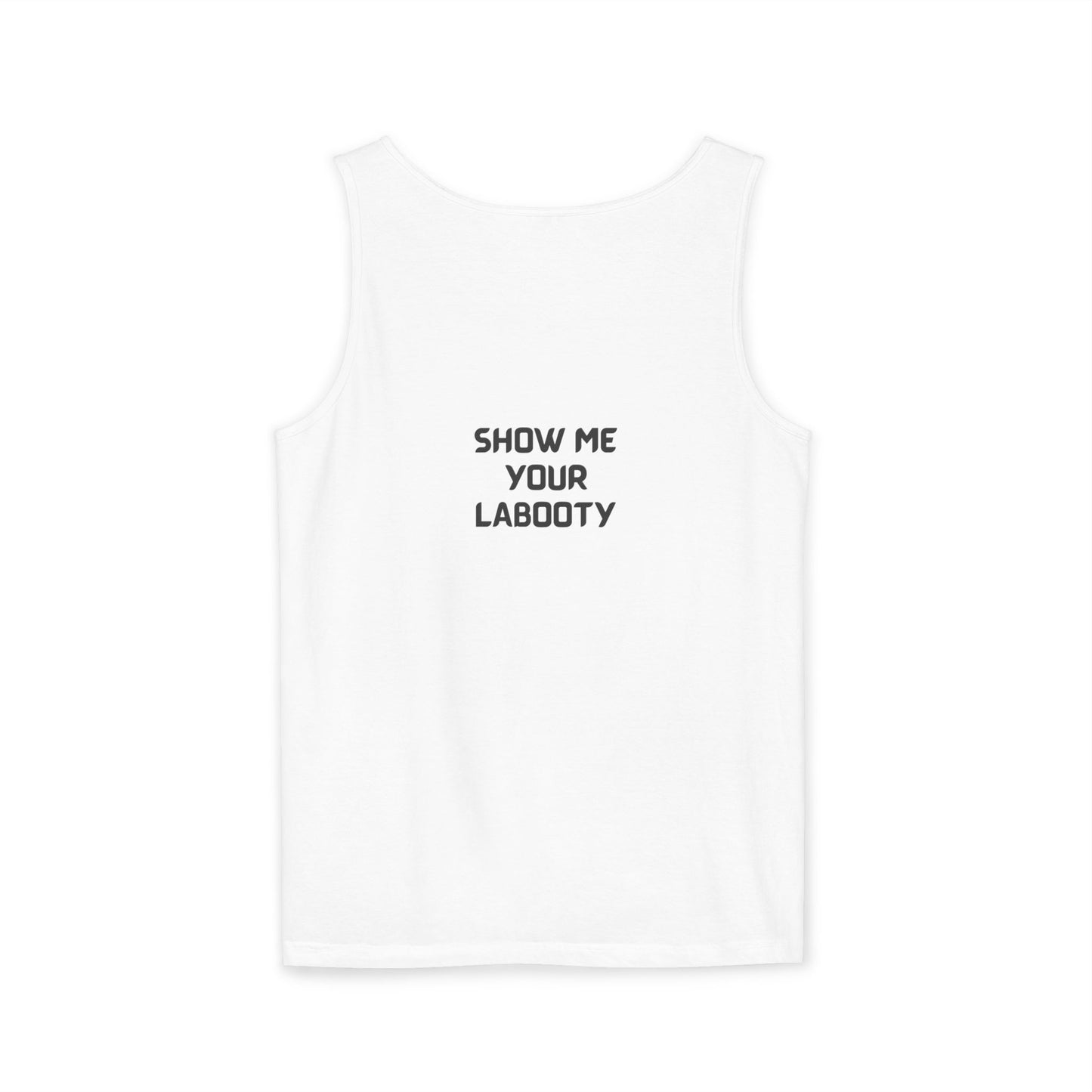 Playful Graphic Tank Top with Bunny Design, Funny Summer Top, Unisex Casual Shirt, Gift for Friends, Beachwear, Party Apparel